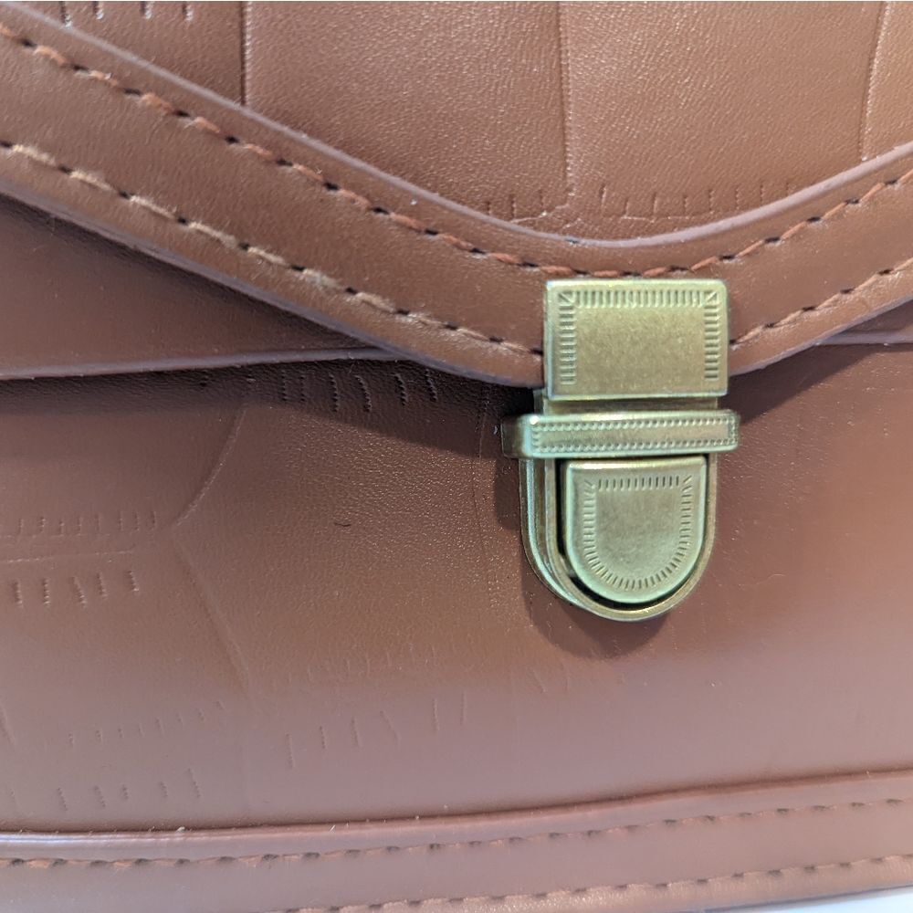 Ladies Light Brown Crossbody Bag - Picture 4 of 5
